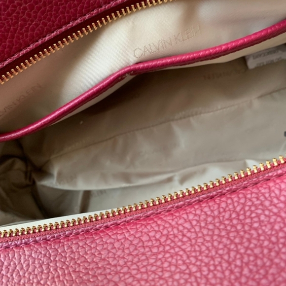 Calvin Klein Burgundy Satchel - Picture 3 of 4